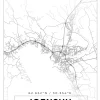 Karta - Joensuu - Vit Poster (21x29.7 cm (A4))