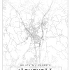 Karta - Järvenpää - Vit Poster (21x29.7 cm (A4))