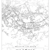 Karta - Kaarina - Vit Poster (21x29.7 cm (A4))
