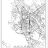 Karta - Oulu - Vit Canvastavla (30x40 cm)
