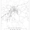 Karta - Porvoo - Vit Poster (21x29.7 cm (A4))