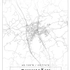 Karta - Riihimäki - Vit Poster (21x29.7 cm (A4))