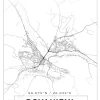 Karta - Rovaniemi - Vit Poster (21x29.7 cm (A4))