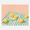 Lemons And Stripes Canvastavla (30x40 cm)