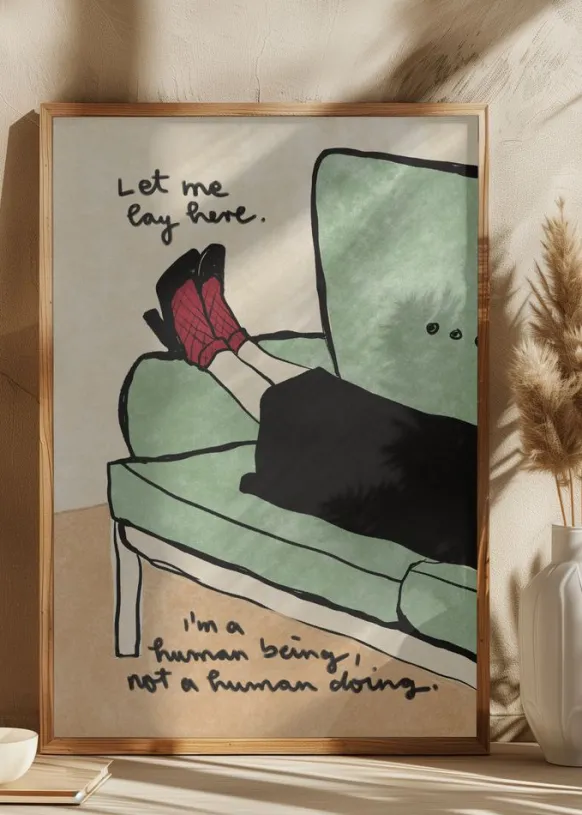 Let me lay here Poster (21x29.7 cm (A4))