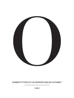 Letter O Poster (21x29.7 cm (A4))