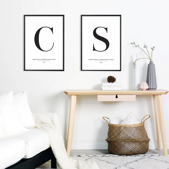Letter O Poster (21x29.7 cm (A4))