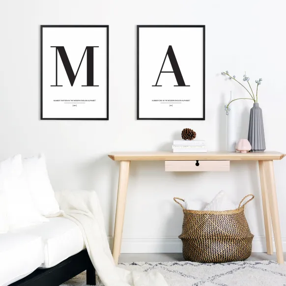 Letter O Poster (21x29.7 cm (A4))