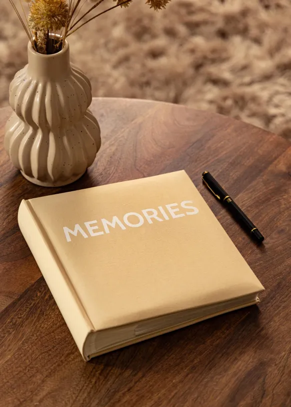 Memories Linen Album Beige - 200 bilder i 10x15 cm