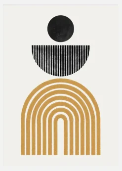 Midcentury Composition Canvastavla (30x40 cm)