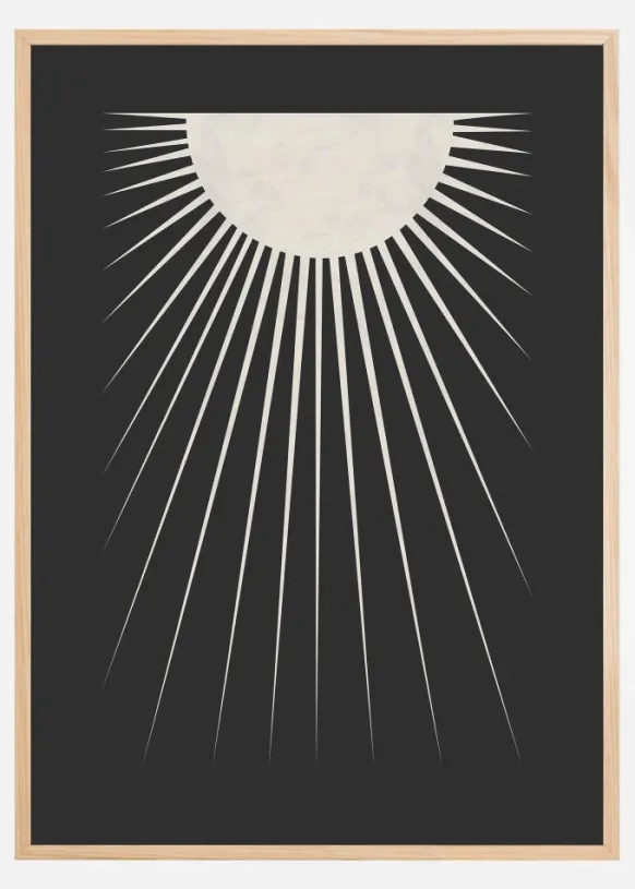 Minimal Moon Poster (21x29.7 cm (A4))
