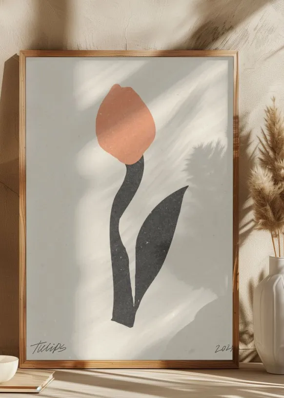Modern Flower 01 Poster (21x29.7 cm (A4))