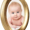 Molly Oval Glas Guld 30x40 cm