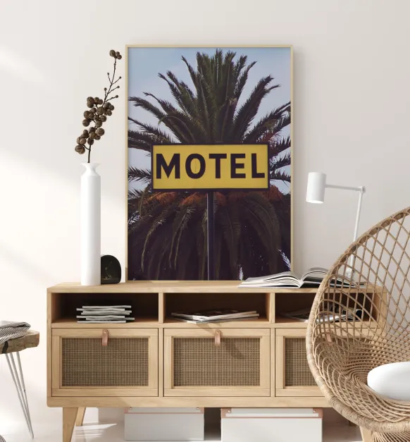 Motel Poster (21x29.7 cm (A4))
