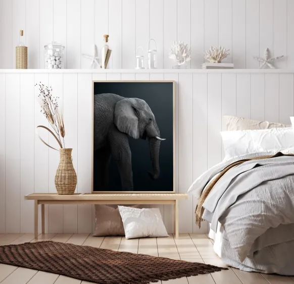Namibian Elephant Poster (21x29.7 cm (A4))