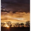 Orange Sky Canvastavla (30x40 cm)