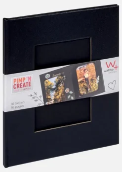 Pac Album Svart - 15,5x19 cm (16 Svarta sidor / 8 blad)