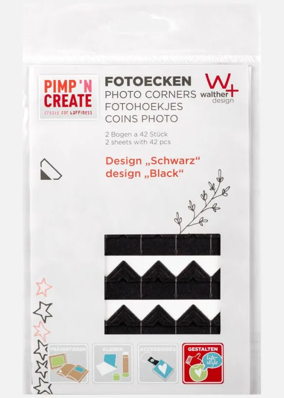 PAC Fotohörn Svart - 84 ST