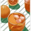 Pandc Cocktailandstripes Copy 2 Canvastavla (30x40 cm)