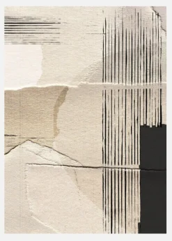 Paper Abstract Canvastavla (30x40 cm)
