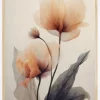 Parchment Flowers No 6 Poster (21x29.7 cm (A4))