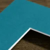 Passepartout Aqua Green (Vit kärna) 50x70 cm (39x59)