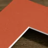 Passepartout Burnt OrangeMåttbeställd (Vit Kärna)