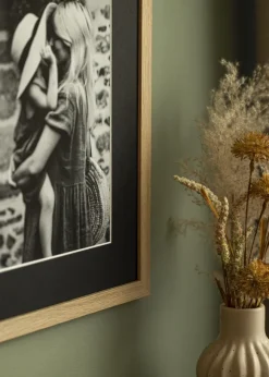 Passepartout Canson Svart (Vit kärna) 20x20 cm (14x14)