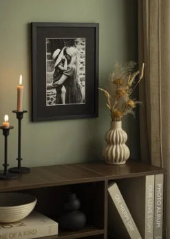 Passepartout Canson Svart (Vit kärna) 15x20 cm (9,16x11,7)