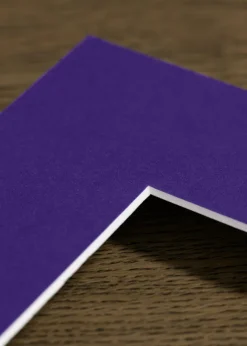 Passepartout Dark Purple (Vit kärna) A4 21x29,7 cm (14x19)