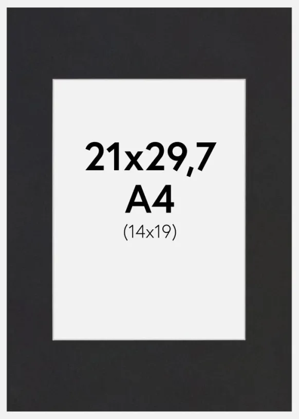 Passepartout Peat Moss (Vit kärna) A4 21x29,7 cm (14x19)