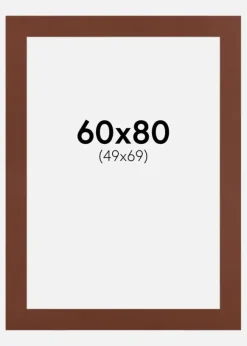 Passepartout Root Beer (Vit kärna) 60x80 cm (49x69)