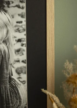 Passepartout Svart Standard (Vit kärna) 16x22 inches (11,6x17,6)