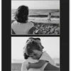 Passepartout Svart 24x30 cm - Collage 2 Bilder (12x17 cm)