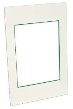 Passepartout Vit (Grön kärna) - Måttbeställd