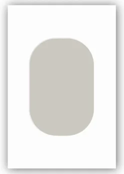 Passepartout Vit Rundade Hörn 10x15 cm (6x9 cm) (10x15 cm)