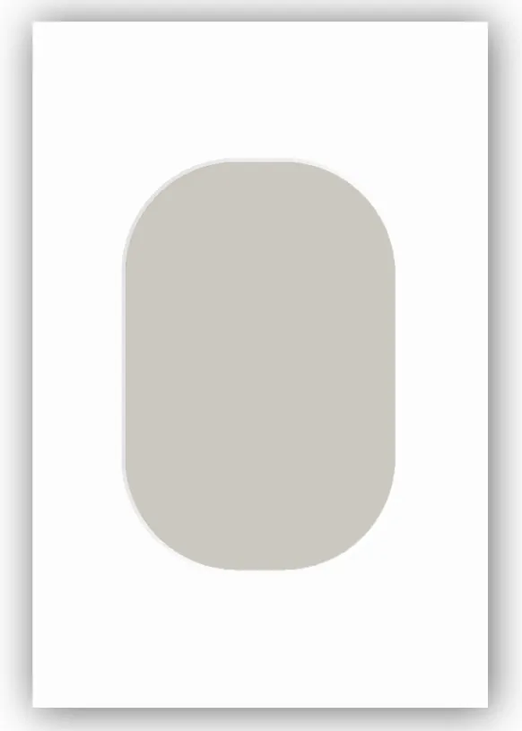 Passepartout Vit Rundade Hörn 10x15 cm (6x9 cm) (10x15 cm)