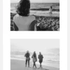 Passepartout Vit 30x45 cm - Collage 2 Bilder (17x23 cm)