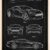 Patent Print - Aston Martin - Black Poster (21x29.7 cm (A4))