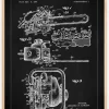 Patent Print - Chain Saw - Black Poster (21x29.7 cm (A4))