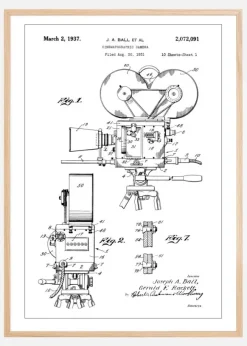 Patent Print - Cinematic Camera - White Poster (21x29.7 cm (A4))