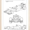 Patent Print - Formula 1 Racing Car - White Poster (21x29.7 cm (A4))