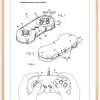 Patent Print - Game Controller I - White Poster (21x29.7 cm (A4))