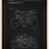 Patent Print - Game Controller III - Black Poster (21x29.7 cm (A4))