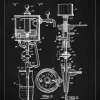 Patent Print - Portable Cold Beer Dispenser - Black Poster (21x29.7 cm (A4))