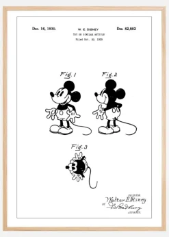 Patent Print - Toy Walt Disney - White Poster (21x29.7 cm (A4))