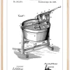 Patent Print - Washing Machine - White Poster (21x29.7 cm (A4))