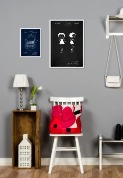 Patentritning - Betty Boop - Svart Poster (21x29.7 cm (A4))
