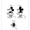 Patentritning - Disney - Musse Pigg Poster (21x29.7 cm (A4))
