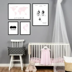 Patentritning - Disney - Musse Pigg Poster (21x29.7 cm (A4))